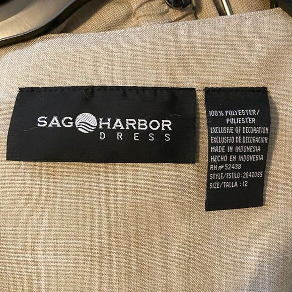 Sag Harbor 2 Piece Short Sleeve Top and Slacks Women Size 12 - Picture 7 of 13